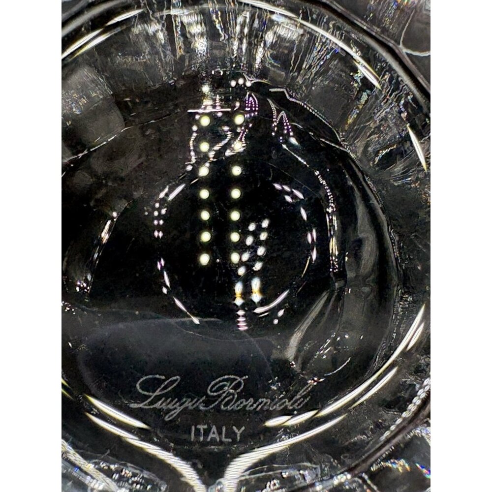 Set 4 Luigi Bormioli Whiskey Rocks Cocktail Glasses Clear Italy Mark Etched - Picture 4 of 6